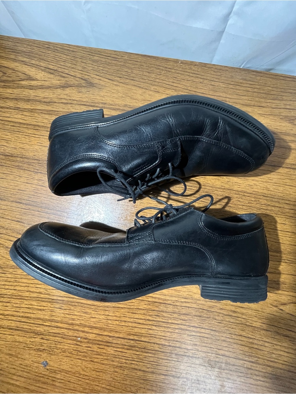Rockport  V73841 Dress Shoes Men 12M  Black Leather Hydro Shield Waterproof